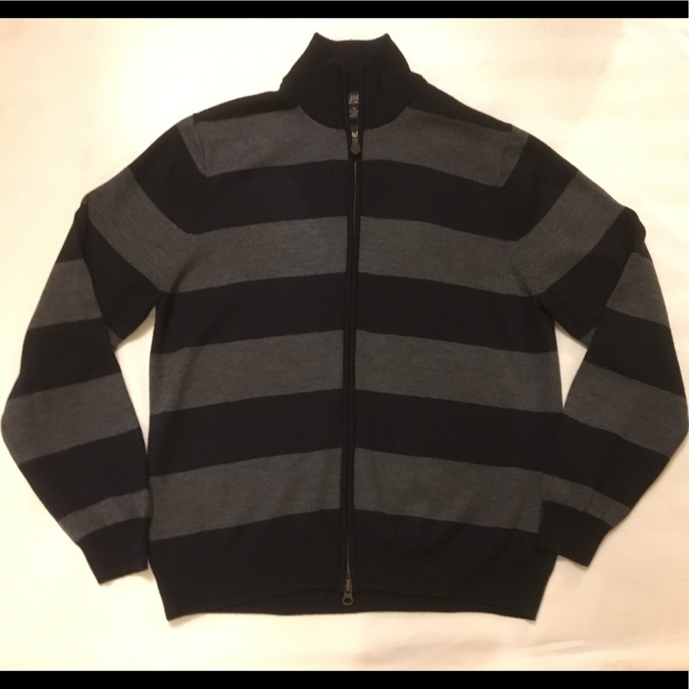 Brooks Brothers full zip wool sweater